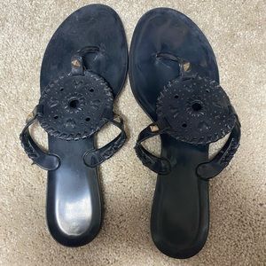 Black Jelly Jack Rogers